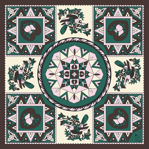Extreme Silk Scarf Large 110 x 110 / Crystal Natue-Green