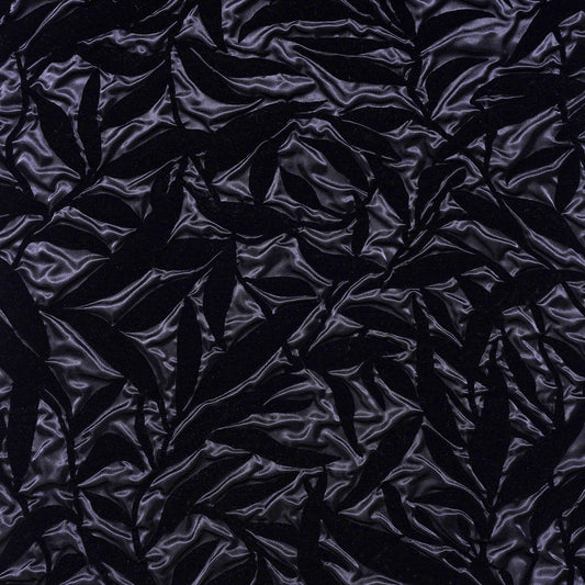 2 pieces of polyester satin, shrink flocking, grass pattern
