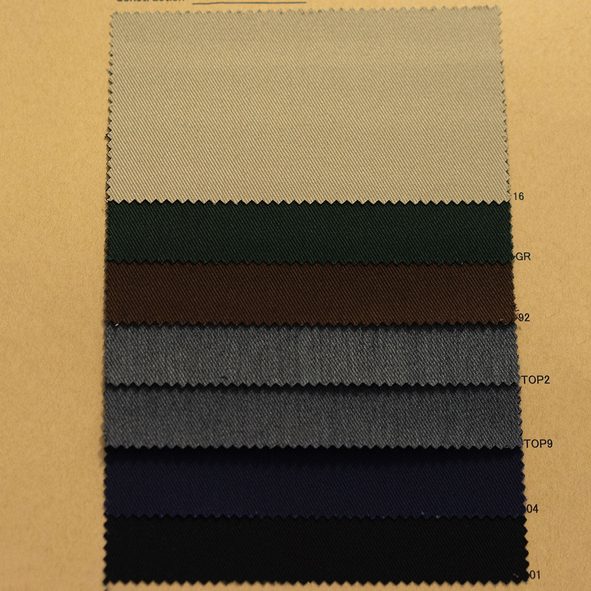 TC1062 POLYESTER AND COTTON DYED DRILL