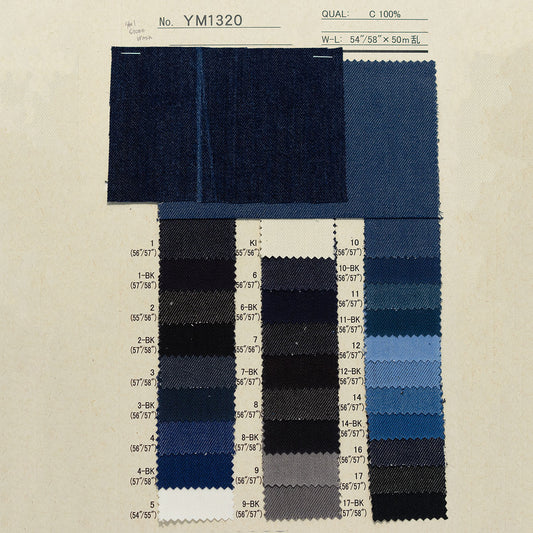 YM1320 COTTON YARN DYED DENIM