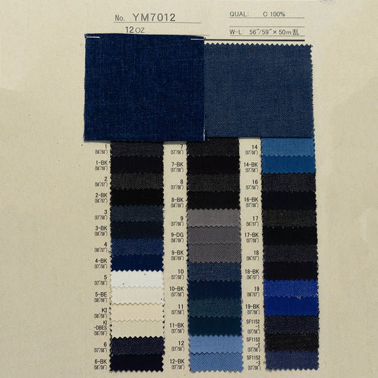 YM7012 COTTON YARN DYED DENIM