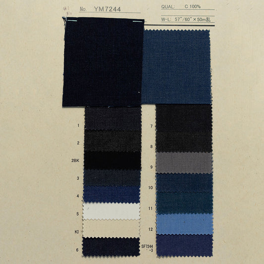 YM7244 COTTON YARN DYED DENIM